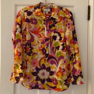 J Crew Cotton Popover Shirt